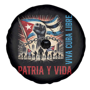 Cuban American Pride Spare Tire Cover Viva Cuba Libre Supporter TS12 Print Your Wear
