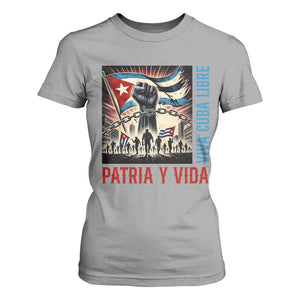 Cuban American Pride T Shirt For Women Viva Cuba Libre Supporter TS12 Sport Gray Print Your Wear