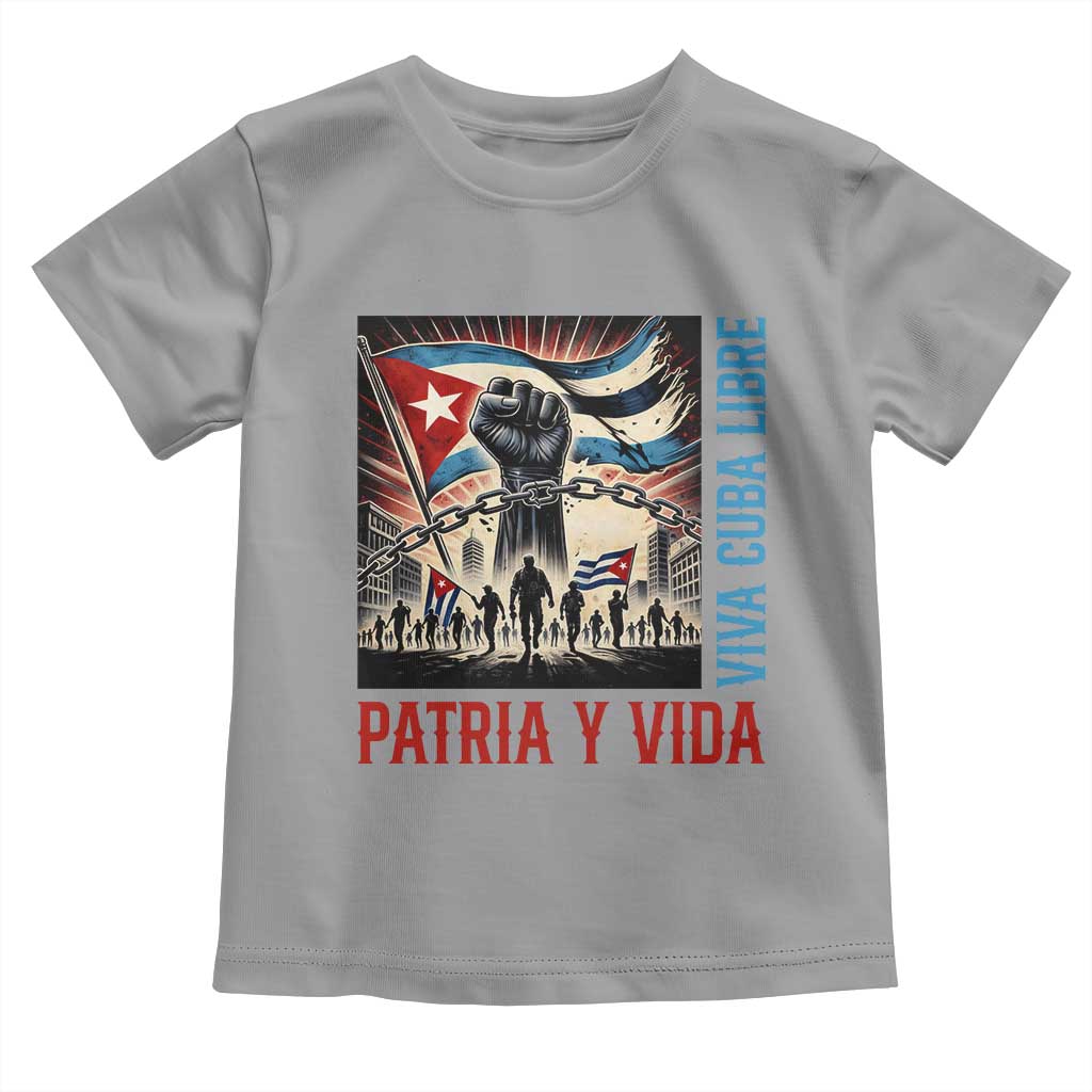 Cuban American Pride Toddler T Shirt Viva Cuba Libre Supporter TS12 Sport Gray Print Your Wear