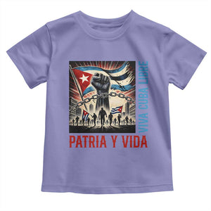 Cuban American Pride Toddler T Shirt Viva Cuba Libre Supporter TS12 Violet Print Your Wear