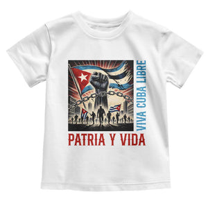 Cuban American Pride Toddler T Shirt Viva Cuba Libre Supporter TS12 White Print Your Wear