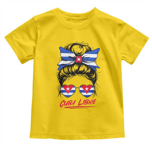 Cuba Libre Toddler T Shirt Messy Bun Cuban Woman Sunglasses TS12 Daisy Print Your Wear