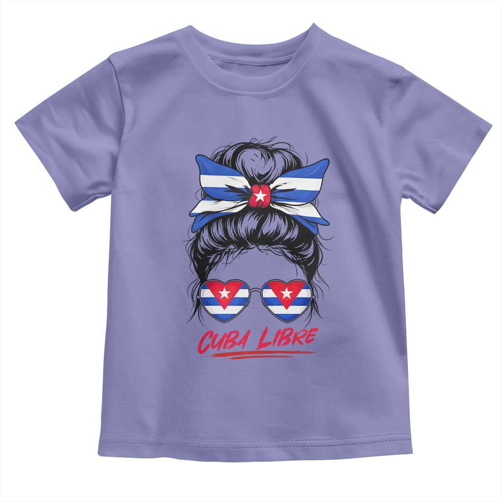 Cuba Libre Toddler T Shirt Messy Bun Cuban Woman Sunglasses TS12 Violet Print Your Wear