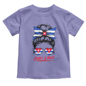 Cuba Libre Toddler T Shirt Messy Bun Cuban Woman Sunglasses TS12 Violet Print Your Wear