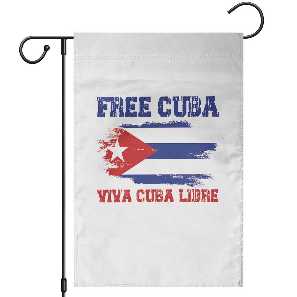 Cuban American Pride Garden Flag Freedom For Cuba TS12 White Print Your Wear