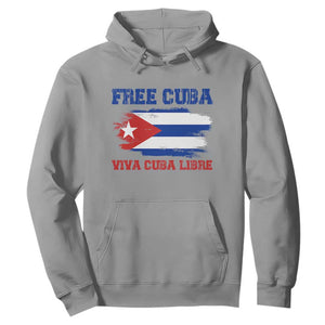Cuban American Pride Hoodie Freedom For Cuba TS12 Sport Gray Print Your Wear