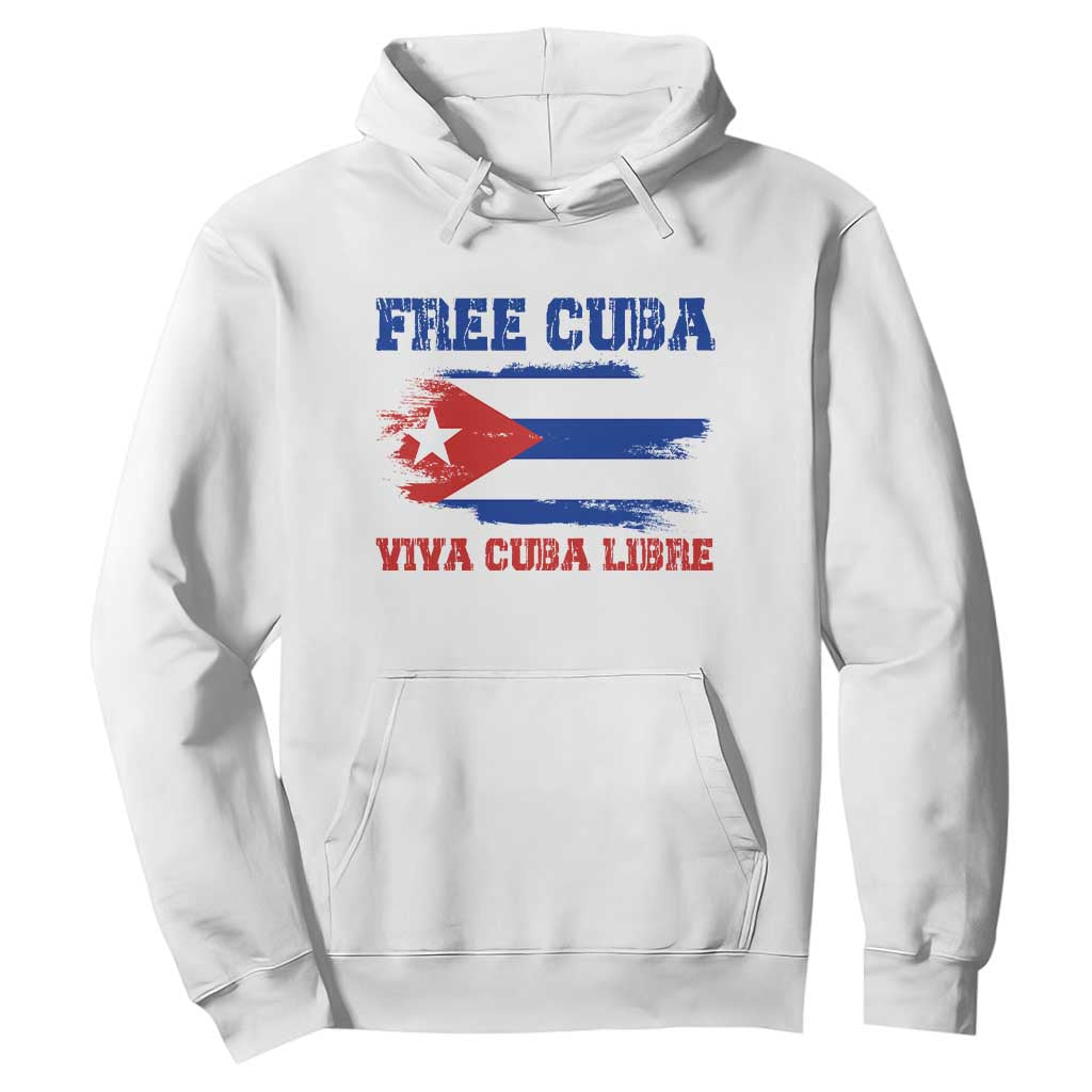 Cuban American Pride Hoodie Freedom For Cuba TS12 White Print Your Wear