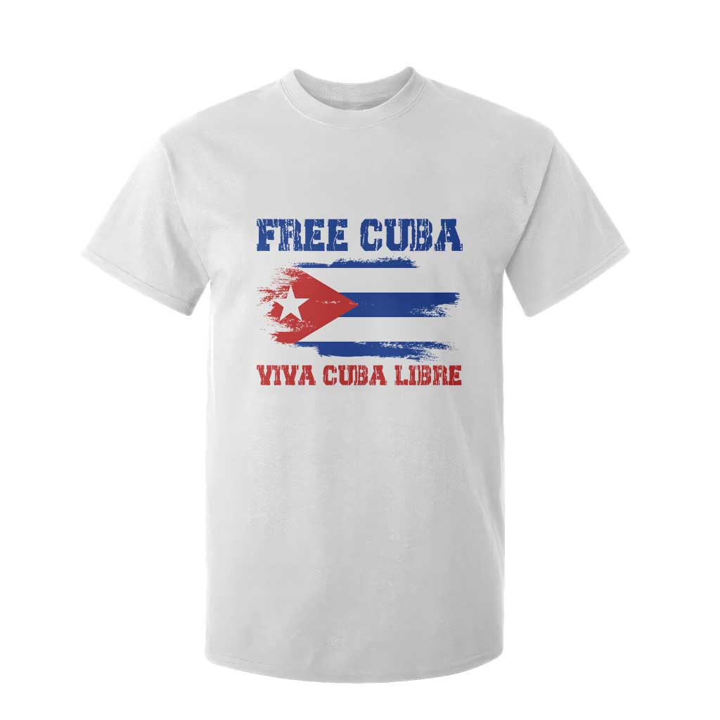 Cuban American Pride T Shirt For Kid Freedom For Cuba TS12 White Print Your Wear