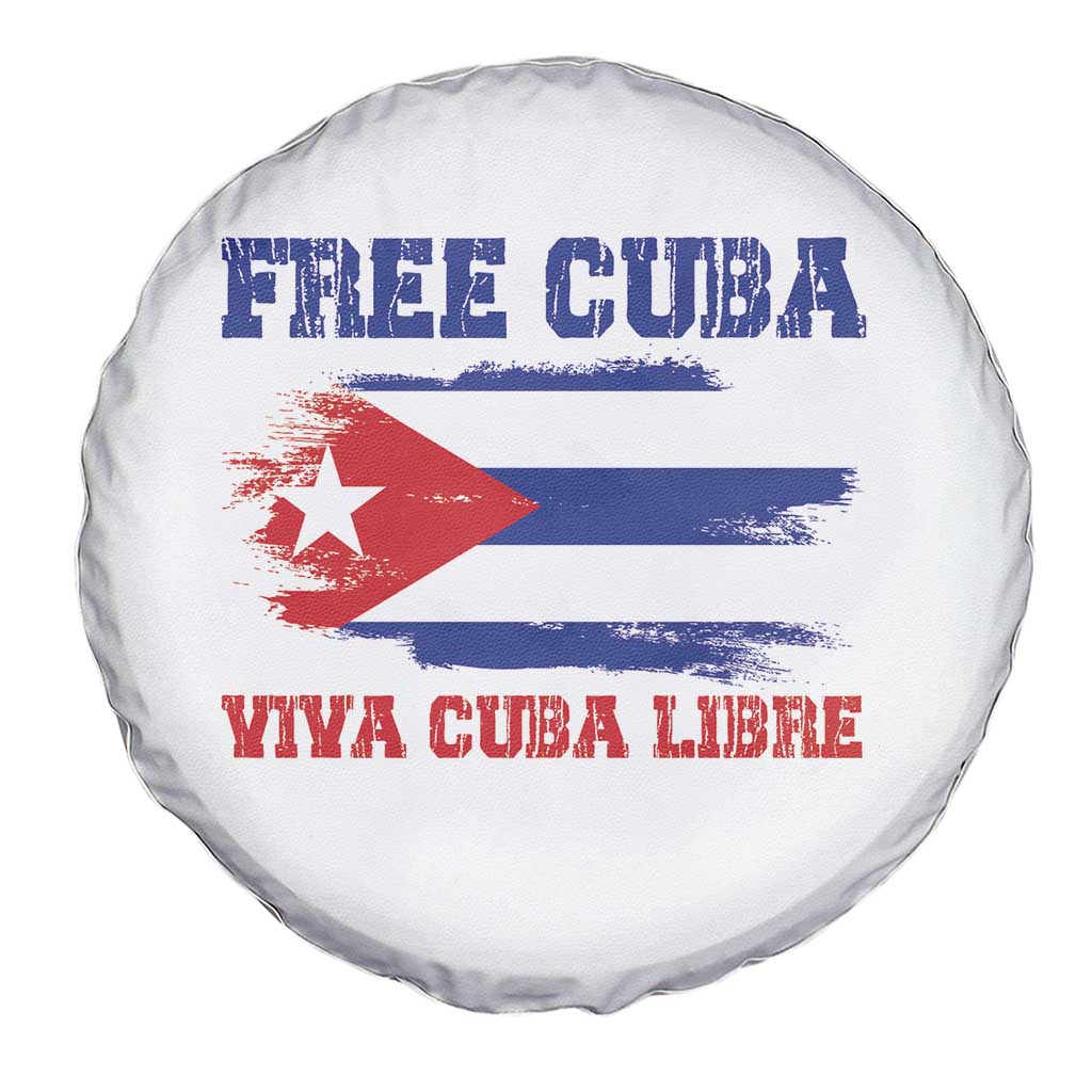 Cuban American Pride Spare Tire Cover Freedom For Cuba TS12 Print Your Wear