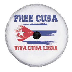 Cuban American Pride Spare Tire Cover Freedom For Cuba TS12 Print Your Wear