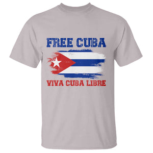 Cuban American Pride T Shirt Freedom For Cuba TS12 Ice Gray Print Your Wear