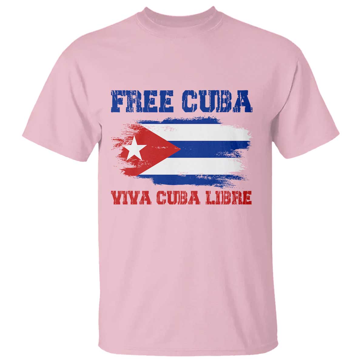 Cuban American Pride T Shirt Freedom For Cuba TS12 Light Pink Print Your Wear