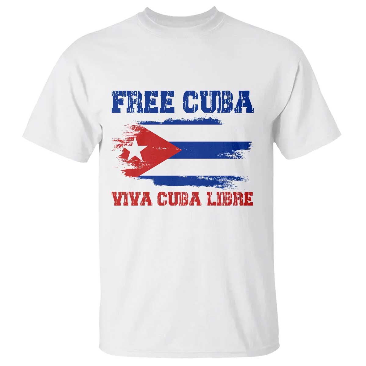 Cuban American Pride T Shirt Freedom For Cuba TS12 White Print Your Wear