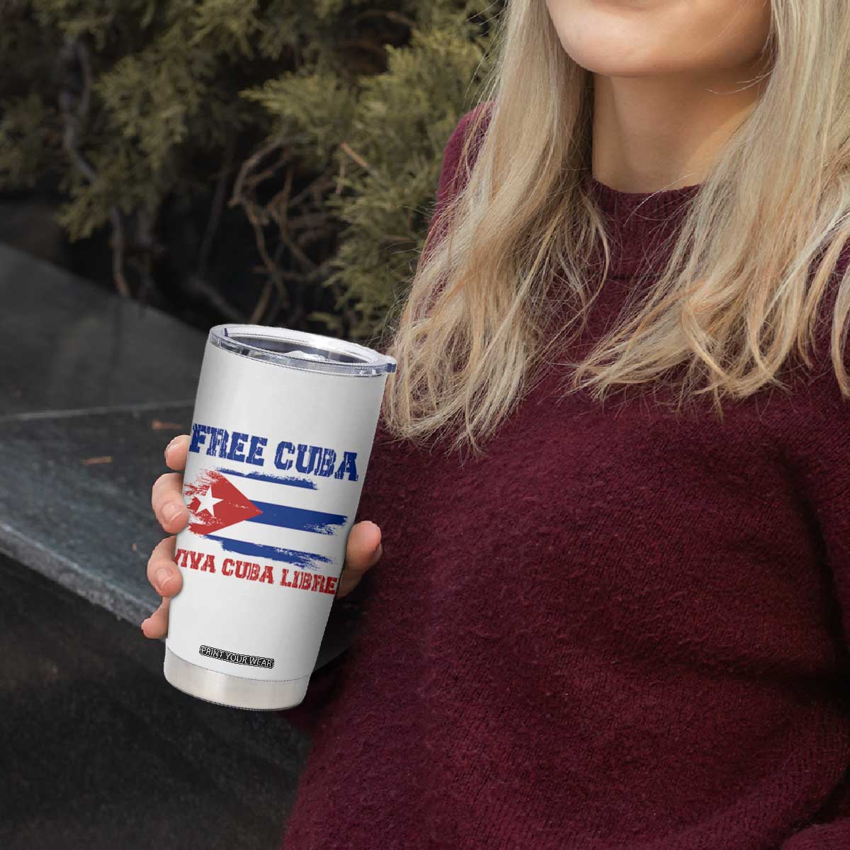 Cuban American Pride Tumbler Cup Freedom For Cuba TS12 Print Your Wear