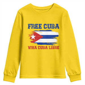 Cuban American Pride Youth Sweatshirt Freedom For Cuba TS12 Daisy Print Your Wear
