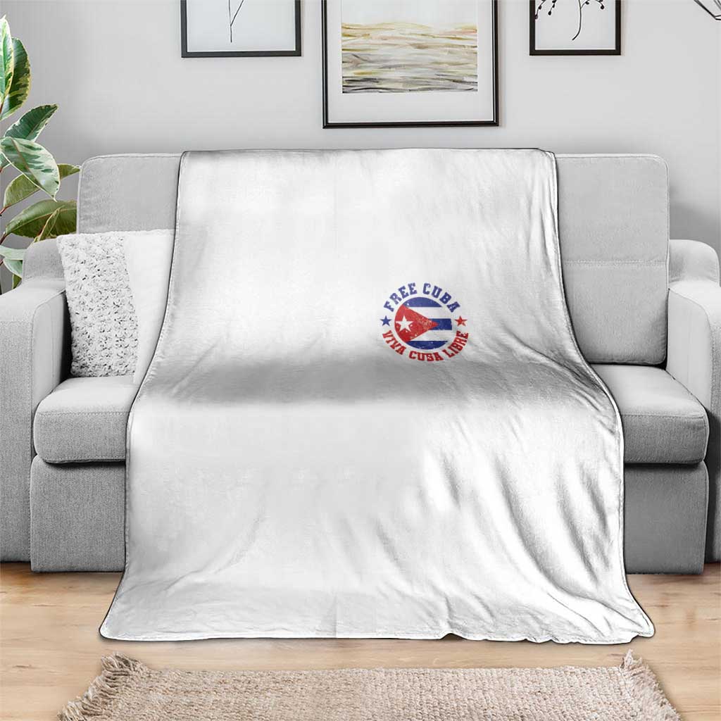 Free Cuba Viva Cuba Libre Throw Blanket SOS Cuba Energy Crisis TS12 Print Your Wear