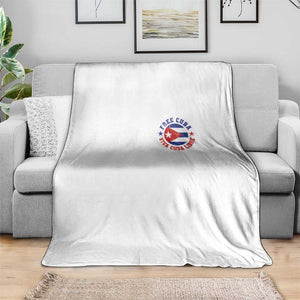 Free Cuba Viva Cuba Libre Throw Blanket SOS Cuba Energy Crisis TS12 Print Your Wear