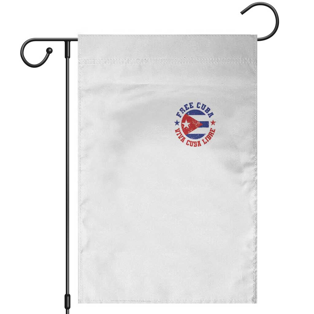 Free Cuba Viva Cuba Libre Garden Flag SOS Cuba Energy Crisis TS12 White Print Your Wear