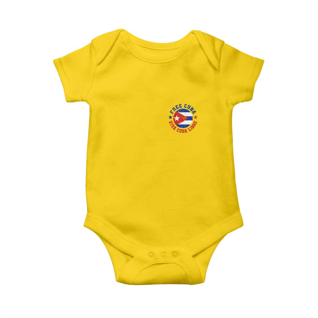 Free Cuba Viva Cuba Libre Baby Onesie SOS Cuba Energy Crisis TS12 Daisy Print Your Wear