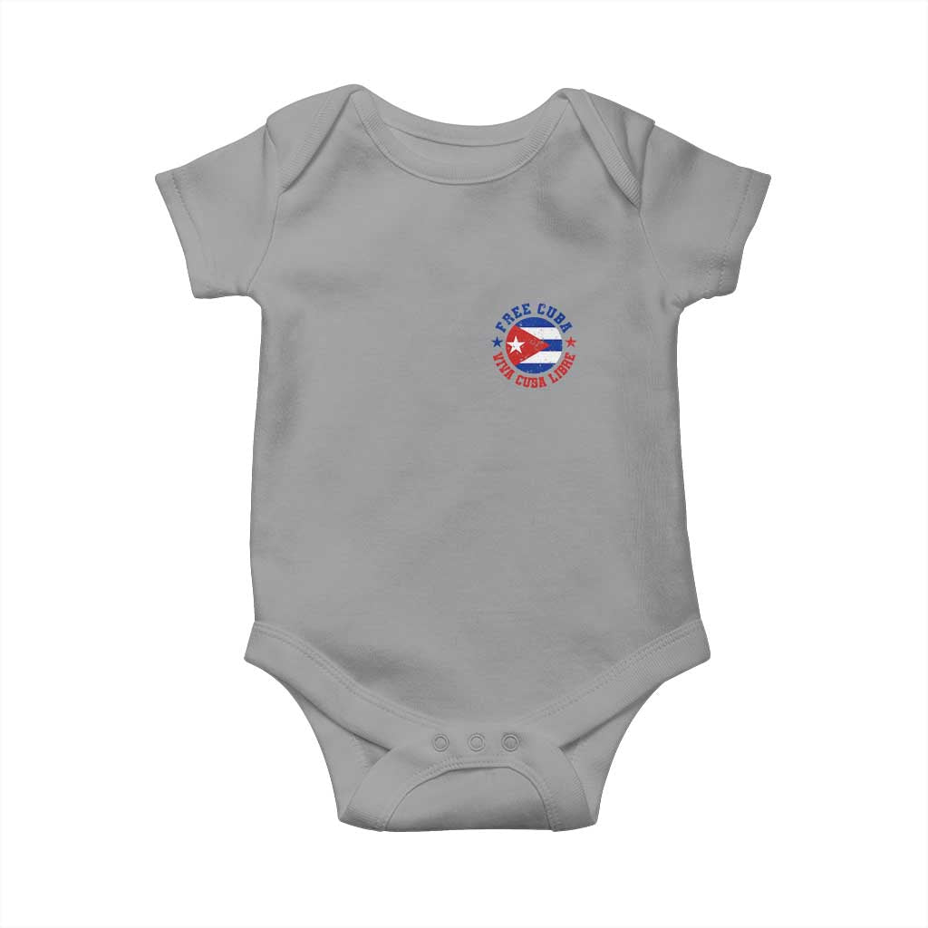 Free Cuba Viva Cuba Libre Baby Onesie SOS Cuba Energy Crisis TS12 Sport Gray Print Your Wear