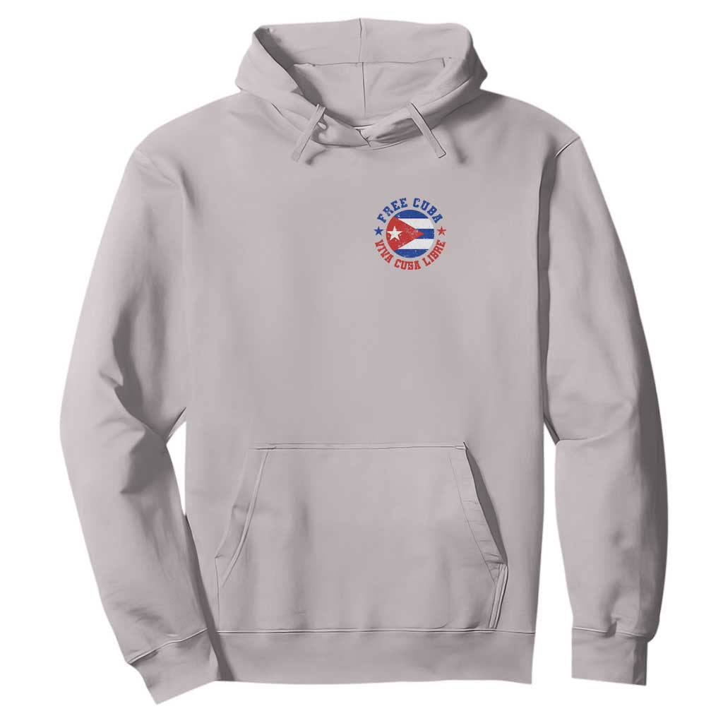 Free Cuba Viva Cuba Libre Hoodie SOS Cuba Energy Crisis TS12 Ice Gray Print Your Wear