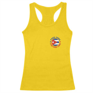 Free Cuba Viva Cuba Libre Racerback Tank Top SOS Cuba Energy Crisis TS12 Daisy Print Your Wear