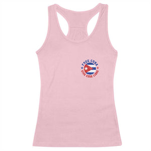 Free Cuba Viva Cuba Libre Racerback Tank Top SOS Cuba Energy Crisis TS12 Light Pink Print Your Wear