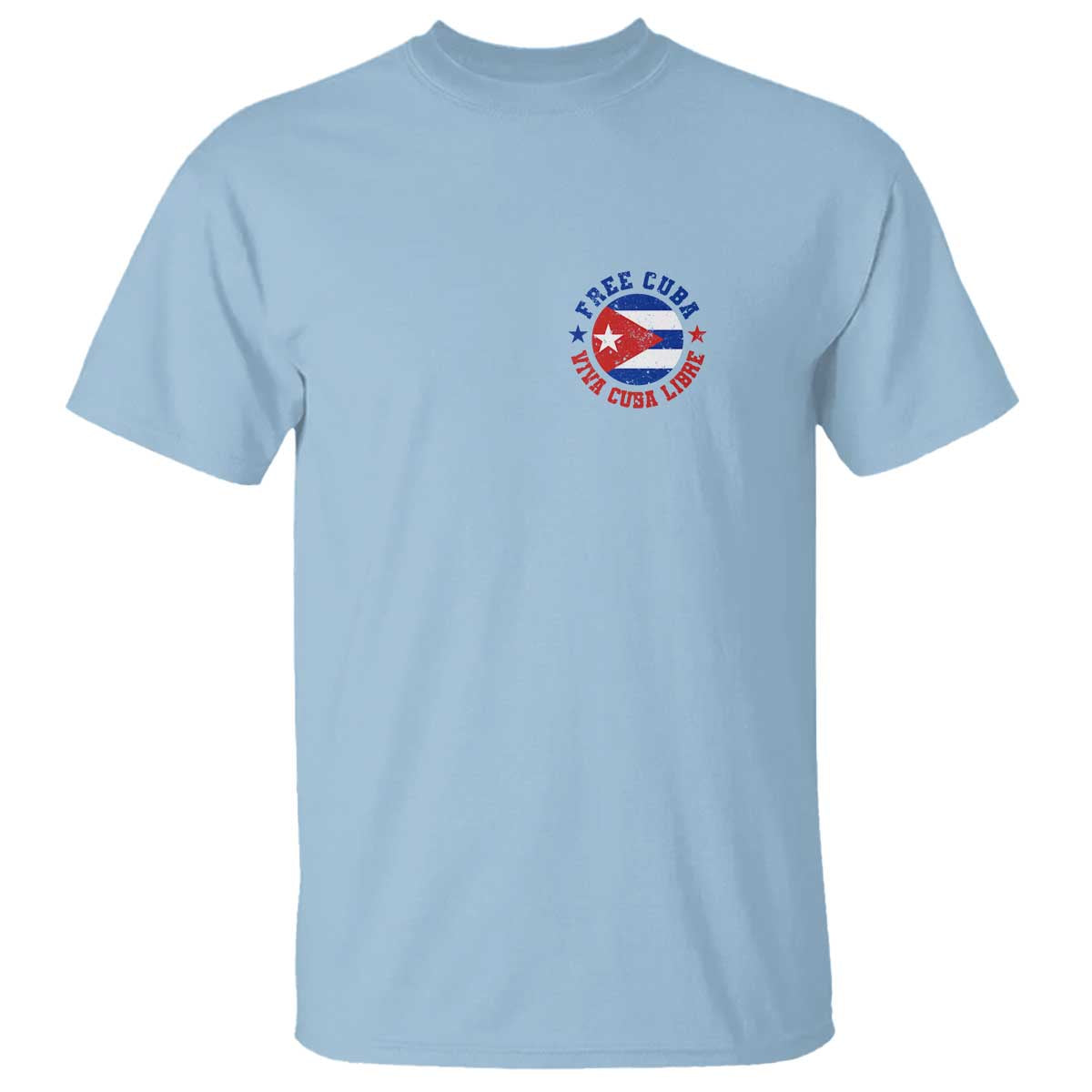 Free Cuba Viva Cuba Libre T Shirt SOS Cuba Energy Crisis TS12 Light Blue Print Your Wear