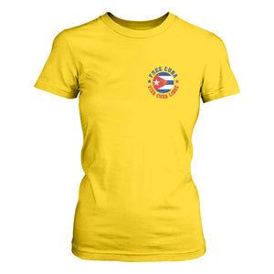 Free Cuba Viva Cuba Libre T Shirt For Women SOS Cuba Energy Crisis TS12 Daisy Print Your Wear