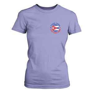 Free Cuba Viva Cuba Libre T Shirt For Women SOS Cuba Energy Crisis TS12 Violet Print Your Wear