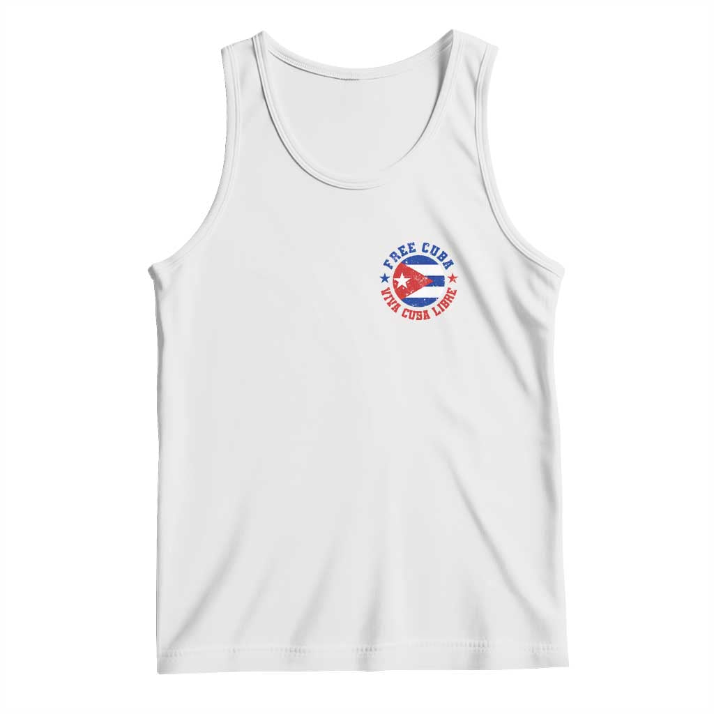 Free Cuba Viva Cuba Libre Tank Top SOS Cuba Energy Crisis TS12 White Print Your Wear