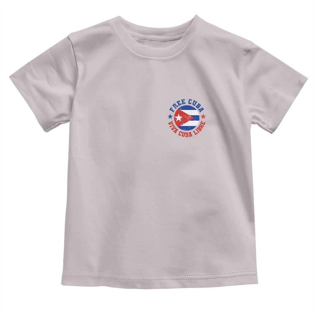 Free Cuba Viva Cuba Libre Toddler T Shirt SOS Cuba Energy Crisis TS12 Ice Gray Print Your Wear