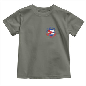 Free Cuba Viva Cuba Libre Toddler T Shirt SOS Cuba Energy Crisis TS12 Military Green Print Your Wear