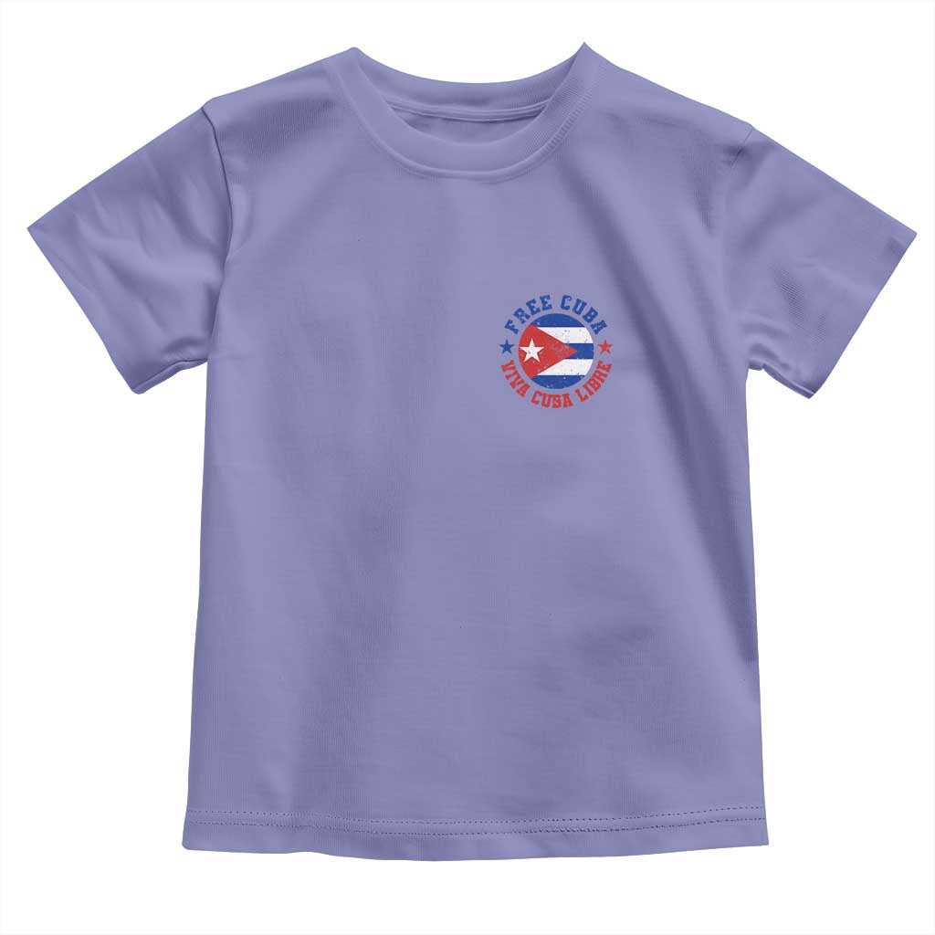 Free Cuba Viva Cuba Libre Toddler T Shirt SOS Cuba Energy Crisis TS12 Violet Print Your Wear