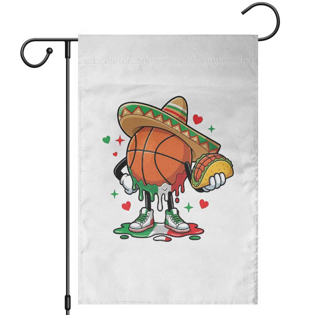Funny Cinco De Mayo Basketball Garden Flag Mexican Fiesta Party TS12 White Print Your Wear