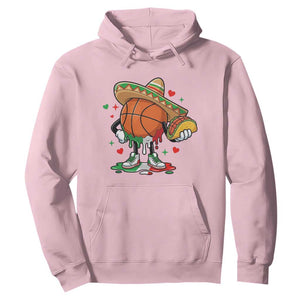 Funny Cinco De Mayo Basketball Hoodie Mexican Fiesta Party TS12 Light Pink Print Your Wear