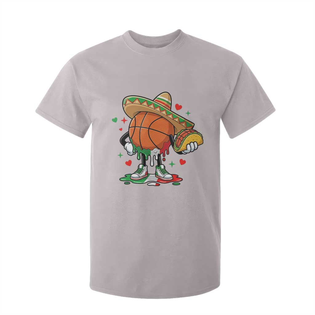 Funny Cinco De Mayo Basketball T Shirt For Kid Mexican Fiesta Party TS12 Ice Gray Print Your Wear