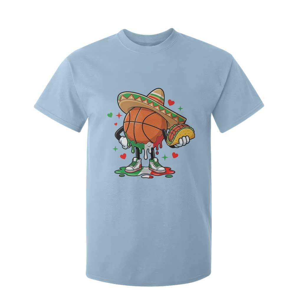 Funny Cinco De Mayo Basketball T Shirt For Kid Mexican Fiesta Party TS12 Light Blue Print Your Wear