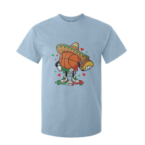 Funny Cinco De Mayo Basketball T Shirt For Kid Mexican Fiesta Party TS12 Light Blue Print Your Wear