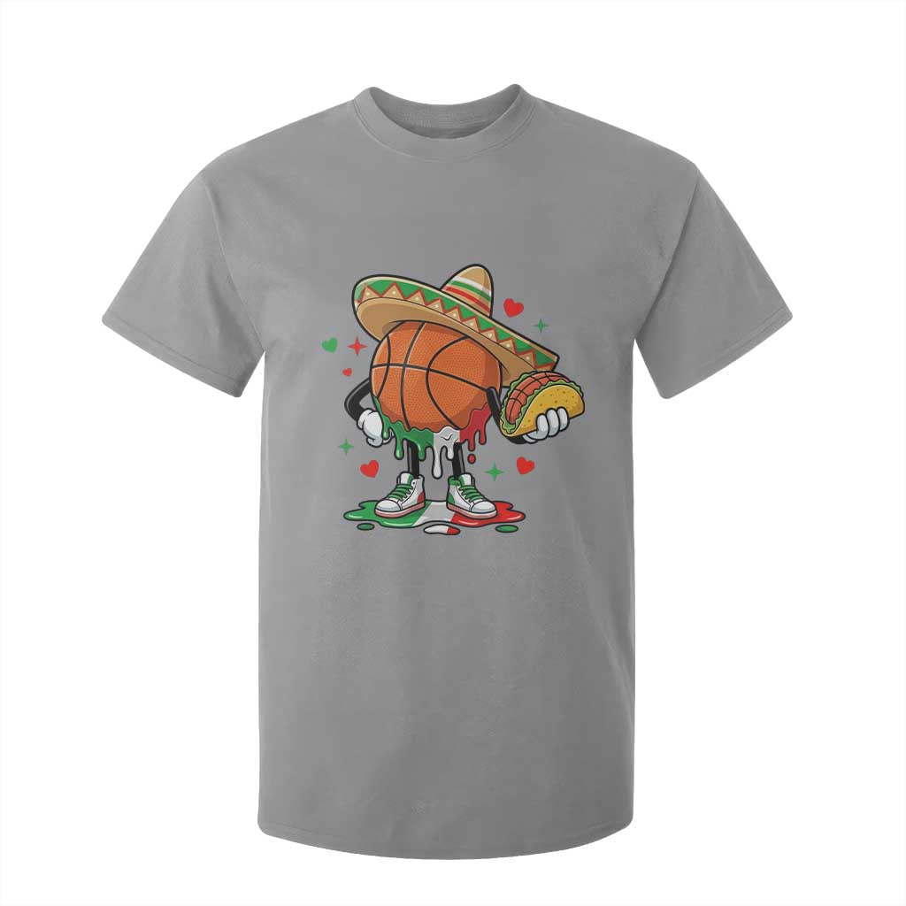 Funny Cinco De Mayo Basketball T Shirt For Kid Mexican Fiesta Party TS12 Sport Gray Print Your Wear