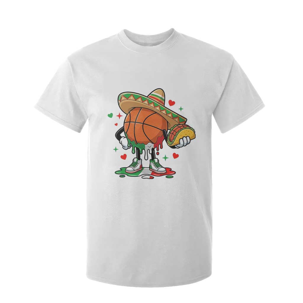Funny Cinco De Mayo Basketball T Shirt For Kid Mexican Fiesta Party TS12 White Print Your Wear