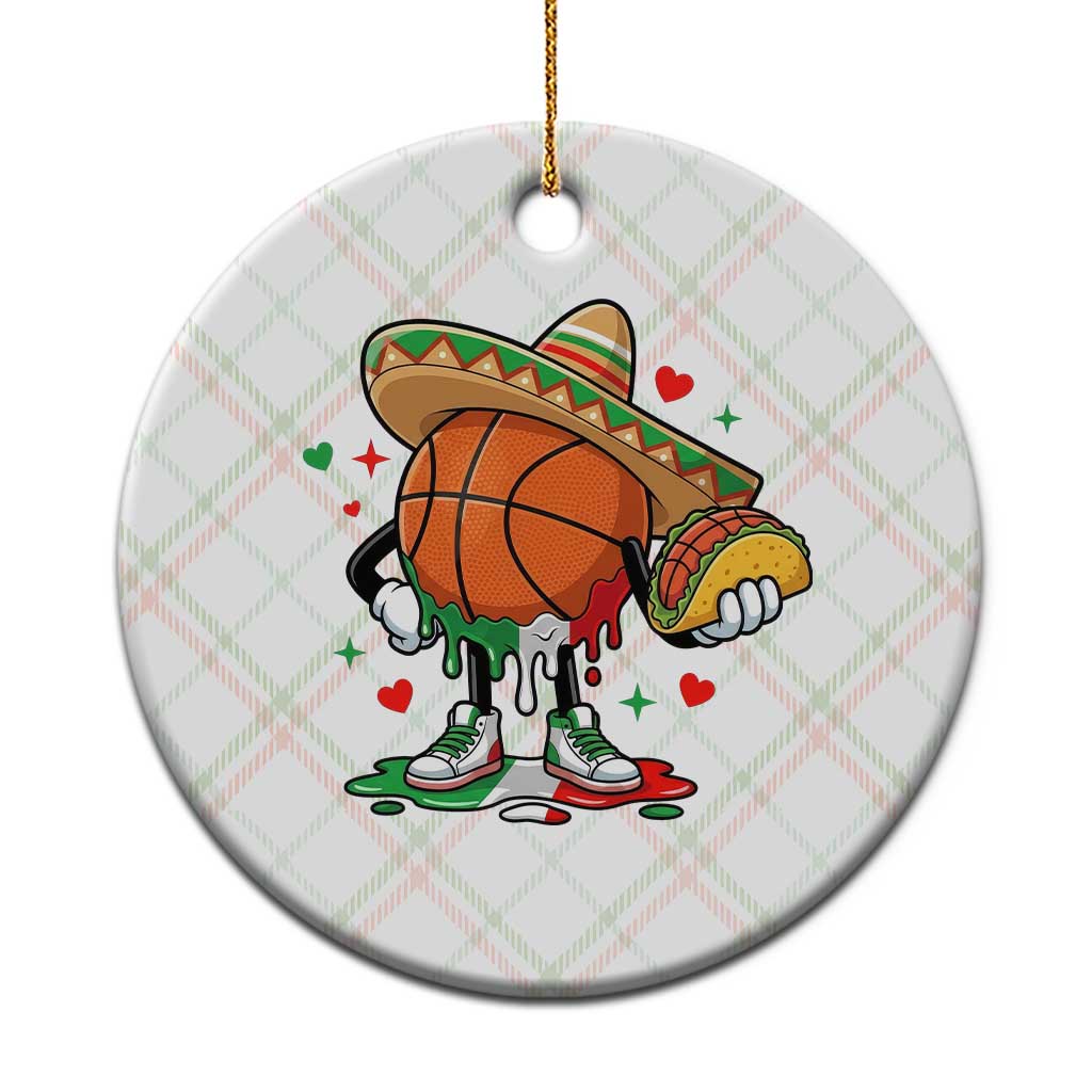 Funny Cinco De Mayo Basketball Ceramic Ornament Mexican Fiesta Party TS12 1pc Christmas Plaid Print Your Wear