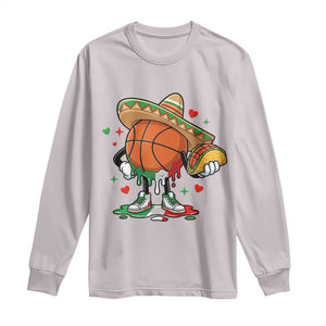 Funny Cinco De Mayo Basketball Long Sleeve Shirt Mexican Fiesta Party TS12 Ice Gray Print Your Wear