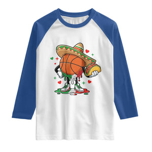 Funny Cinco De Mayo Basketball Raglan Shirt Mexican Fiesta Party TS12 White Royal Print Your Wear