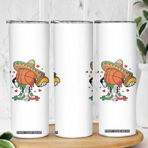 Funny Cinco De Mayo Basketball Skinny Tumbler Mexican Fiesta Party TS12 Print Your Wear