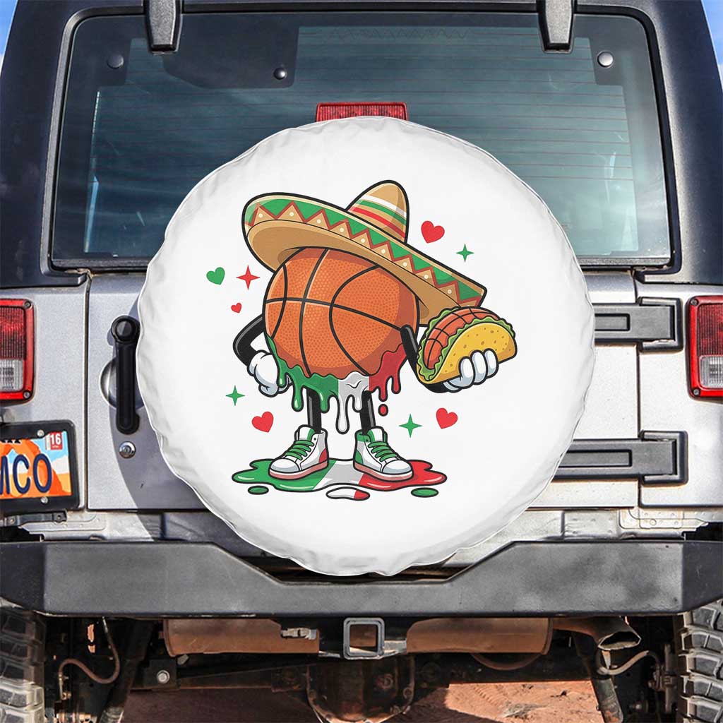 Funny Cinco De Mayo Basketball Spare Tire Cover Mexican Fiesta Party TS12 No hole White Print Your Wear
