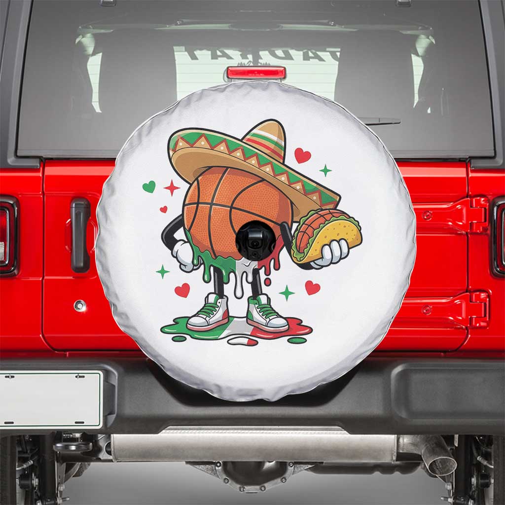Funny Cinco De Mayo Basketball Spare Tire Cover Mexican Fiesta Party TS12 White Print Your Wear