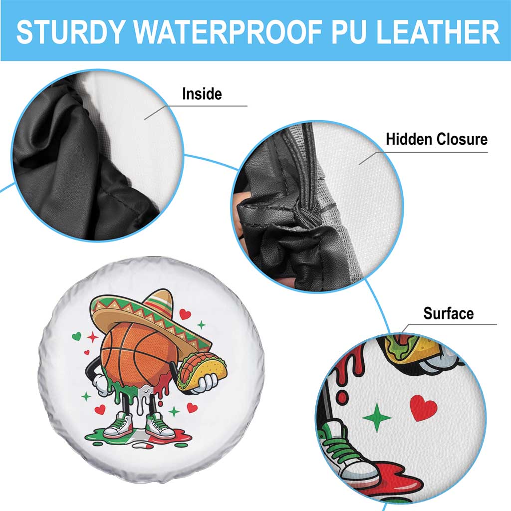 Funny Cinco De Mayo Basketball Spare Tire Cover Mexican Fiesta Party TS12 Print Your Wear
