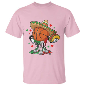 Funny Cinco De Mayo Basketball T Shirt Mexican Fiesta Party TS12 Light Pink Print Your Wear