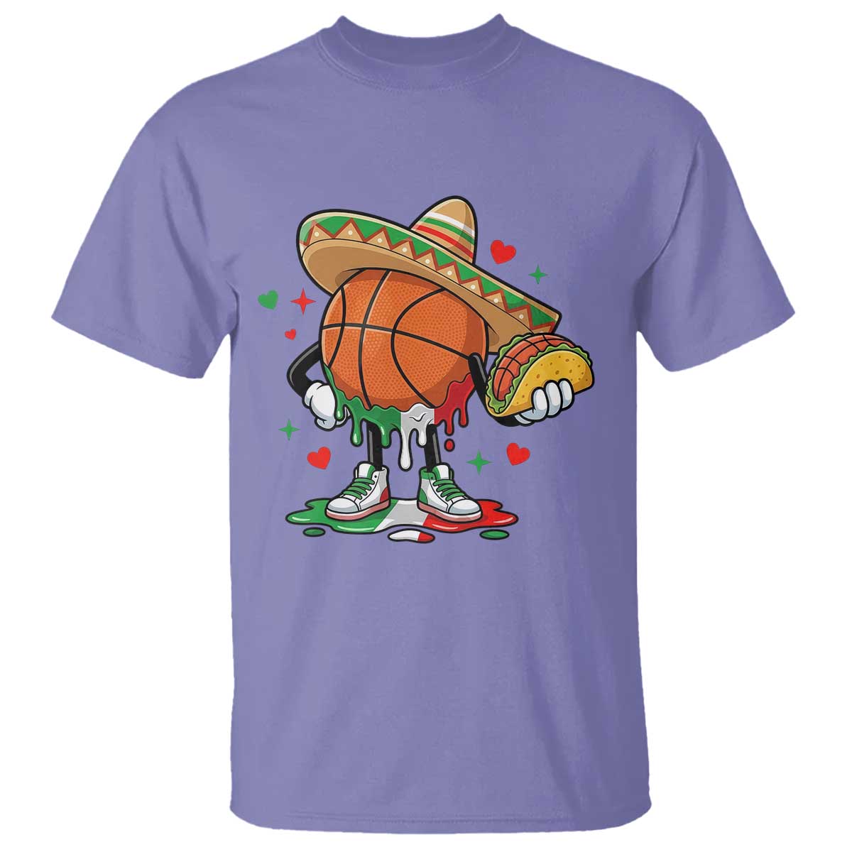 Funny Cinco De Mayo Basketball T Shirt Mexican Fiesta Party TS12 Violet Print Your Wear